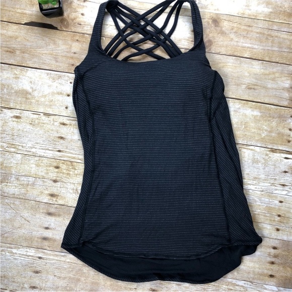 Lululemon Wild Tank Cross Bra Black A1 - Picture 2 of 2